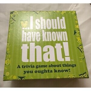 I Should Have Known That A Trivia Game